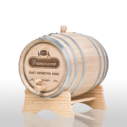 Holzfass - Damoiseau 5L Holzfass + 7x Damoiseau VO 42% 0,7L