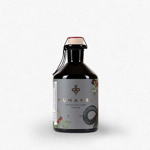 Munakra Handcrafted Vienna Black Gin 42% 0,5L bei Rumzentrum.at