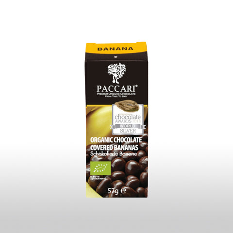 Bio-Schokolade - Paccari Schokolierte Banane 60% 57g