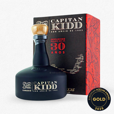 Arehucas Rum 30YO Capitan Kidd - Rarität aus Gran Canaria40% 0,7L bei Rumzentrum.at