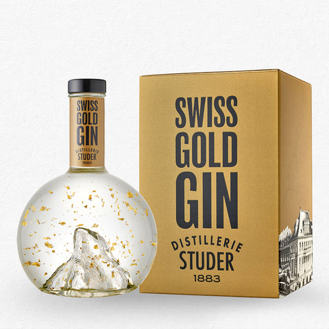 Studer's Swiss Gold Gin mit 24 Karat Goldflitter 40% 0