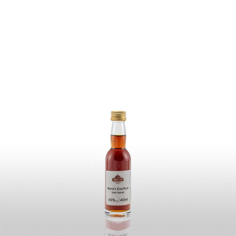 World's End Rum - Dark Spiced 40% 40ml - Miniatur