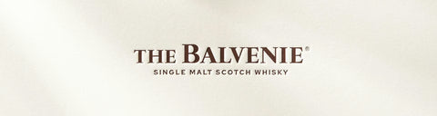 The Balvenie Single Malt Scotch Whisky Markenlogo auf hellem Hintergrund