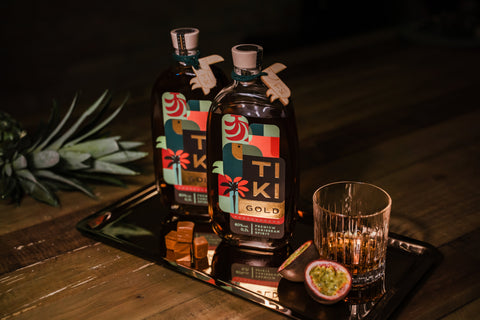 Tiki Gold Premium Rum Spirituose Karibik Perfect Serve Caribbean Classic Dominikanische Republik Barbados