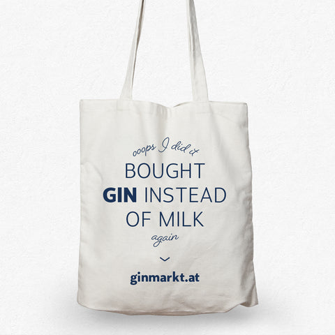 Tasche - Ginmarkt.at Tasche Nr. 1 (Bought Gin instead of milk)
