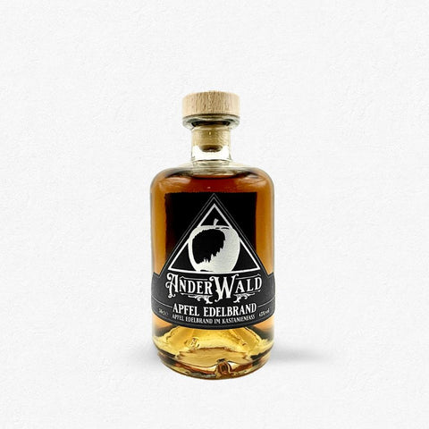 Anderwald Apfel Edelbrand 43 Prozent 0,5 Liter österreichischer Obstbrand in klarer Flasche