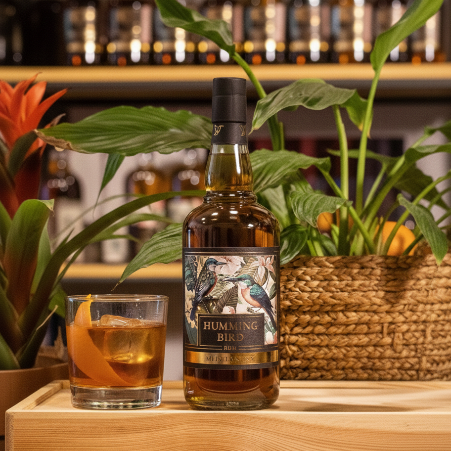 Hummingbird Old Fashioned mit Orangenzeste