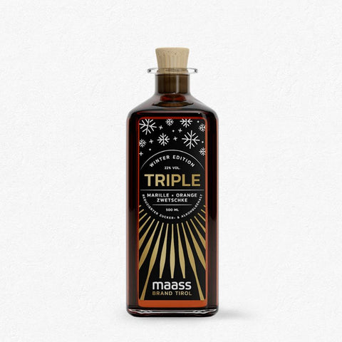 TRIPLE Winteredition Marille-Orange-Zwetschke by Maass Brand 22% 0,5L bei Rumzentrum.at