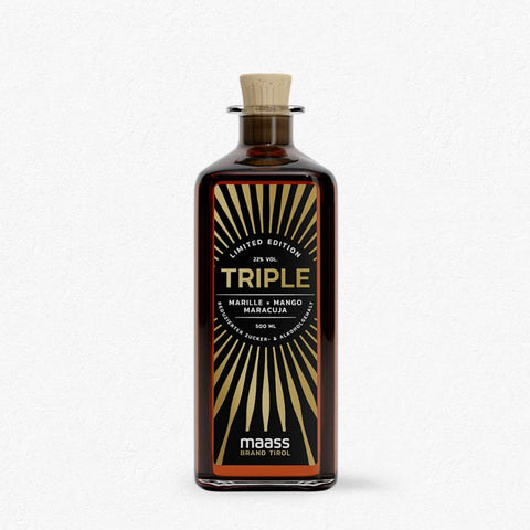 TRIPLE Limited Edition Marille-Mango-Maracuja by Maass Brand 22% 0,5L bei Rumzentrum.at