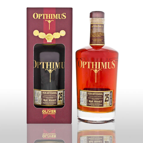 Opthimus 25YO Malt Whisky Barrel 43% 0,7L – dominikanischer Rum mit Tomatin Single Malt Whisky Finish