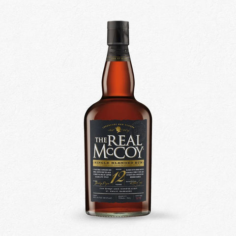 Real McCoy 12 Years Barbados Foursquare Rum Bottle