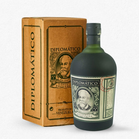 Diplomático Reserva Exclusiva 3 Liter Magnum Flasche venezolanischer Rum mit dunklem Etikett und Korkverschluss