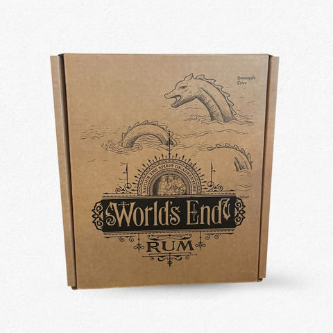 World's End Rum Experience Box Dark Spiced – Geschenkset mit 0,7L Flasche und 5 Mini-Rums | Rumzentrum.at