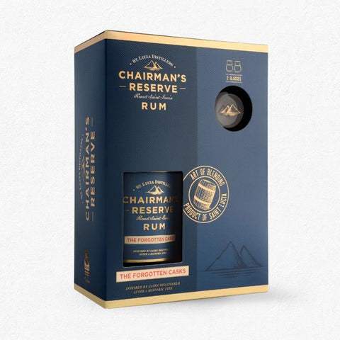 Chairman's Reserve The Forgotten Casks 40% 0,7L inkl. 2 Gläsern - Geschenkset bei Rumzentrum.at