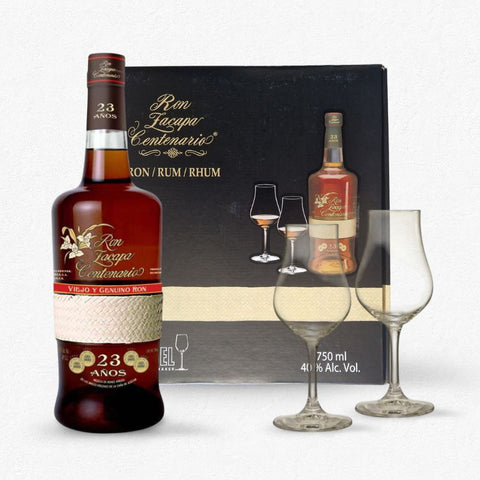 Zacapa 23 Years Rarität Geschenkset mit 2 Riedel Gläsern - Alte Edition - 40% 0,75L bei Rumzentrum.at