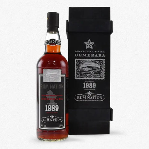 Rum Nation 23YO Demerara 1989 Port Mourant First Bottling 2012 45% 0,7L - Holzbox bei Rumzentrum.at kaufen