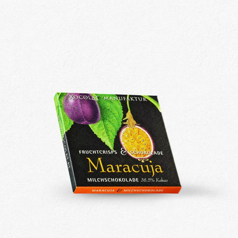 Schokolade - Xocolat Crispy Frucht Maracuja Milch 38,5% 70g bei Rumzentrum.at kaufen