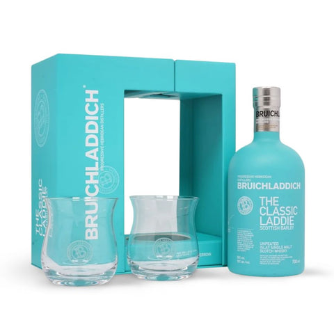 Bruichladdich Classic Laddie Whisky 50% 0,7L inkl. 2 Gläsern - Geschenkset
