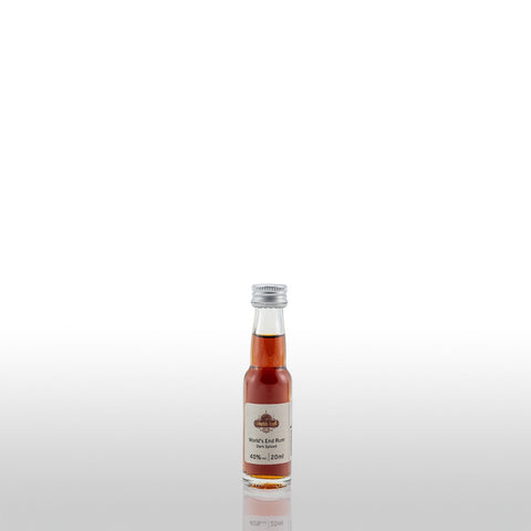 World's End Rum - Dark Spiced 40% 20ml - Miniatur