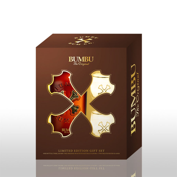 Bumbu - The Original Spiced 40% 0,7L inkl. 2 Gläsern -GB-